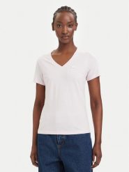 HUGO T-Shirt Classic 50513667 Różowy jasny Slim Fit. Czerwone t-shirty Hugo, xs, bez wzorów, z bawełny, bez kołnierzyka, bez ramiączek. Za 199.99 zł.