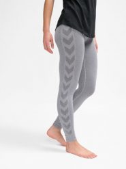 Damskie legginsy bezszwowe Hummel Ci Scrunch. Szare legginsy Hummel, l, bez wzorów, z dzianiny. Za 167.70 zł.