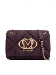 LOVE MOSCHINO Torebka JC4314PP0NKE0650 Fioletowy. Fioletowe torebki klasyczne Love Moschino, bez wzorów, z materiału, bez dodatków. Za 929.99 zł.