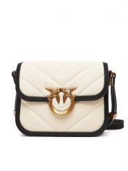 PINKO Torebka Love Box Bag Fl Mini PE 25 PLTT 104297 A2C7 Beżowy. Brązowe listonoszki Pinko, bez wzorów, z materiału, bez dodatków. Za 969.99 zł.
