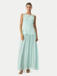 Rinascimento Sukienka wieczorowa CFC0020281002 Zielony jasny Slim Fit. Zielone sukienki Rinascimento, s, bez wzorów, z syntetyku, wizytowe, bez kołnierzyka, bez ramiączek. Za 919.99 zł.