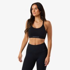 Biustonosz sportowy Trening Damska Swedemount Core Strap Bra Oddychający. Czarne bielizna sportowa SWEDEMOUNT, xs, bez wzorów, z tkaniny. Za 72.00 zł.