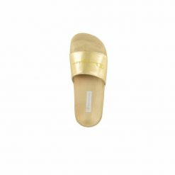 Klapki damskie Champion Slide Queens Żółty. Żółte klapki Champion, bez wzorów, bez obcasa. Za 71.40 zł.