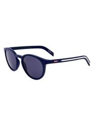 Levi's Okulary przeciwsłoneczne unisex w kolorze granatowym rozmiar: 51. Niebieskie okulary przeciwsłoneczne Levi's®, bez wzorów, z tworzywa sztucznego, wakacyjne. Za 159.95 zł.