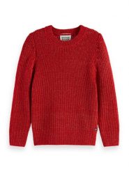 Scotch & Soda Sweter w kolorze czerwonym rozmiar: S. Czerwone swetry Scotch & Soda, s, bez wzorów, z bawełny, bez ramiączek. Za 180.49 zł.