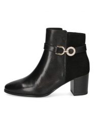 Caprice Skórzane botki w kolorze czarnym rozmiar: 40,5. Czarne botki Caprice, bez wzorów, bez obcasa, bez zapięcia. Za 260.99 zł.