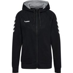 Bluza z kapturem do piłki ręcznej damska Hummel Go Cotton Zip Hoodie Woman. Czarne bluzy Hummel, xl, bez wzorów, z kapturem. Za 190.00 zł.