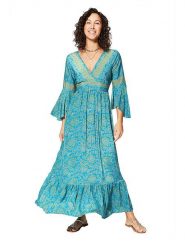 Ipanima Sukienka w kolorze niebieskim rozmiar: 38/40. Niebieskie sukienki Ipanima, bez wzorów, bez kołnierzyka, bez ramiączek, maxi. Za 86.99 zł.