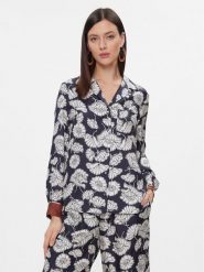 Weekend Max Mara Koszula Palla 2415111101 Granatowy Regular Fit. Niebieskie koszule Weekend Max Mara, bez wzorów, z jedwabiu, bez kołnierzyka, bez ramiączek. Za 779.99 zł.