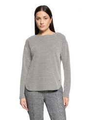 BETTY & CO Koszulka w kolorze biało-czarnym rozmiar: XXL. Białe bluzki Betty & Co, xxl, bez wzorów, bez kołnierzyka, bez ramiączek. Za 124.95 zł.