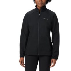 Kurtka Przejściowa Damska Columbia Kruser Ridge II Softshell. Czarne kurtki sportowe Columbia, s, bez wzorów, z softshellu, bez kaptura, trekkingowe. W wyprzedaży za 319.00 zł.