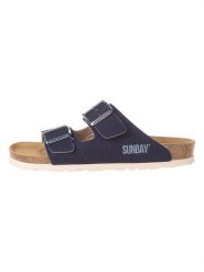 Sunbay Klapki "Trefle" w kolorze błękitnym rozmiar: 37. Niebieskie klapki Sunbay, bez wzorów, z otwartym noskiem, bez obcasa. Za 191.45 zł.
