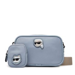 Torebka KARL LAGERFELD. Niebieskie listonoszki KARL LAGERFELD, bez wzorów, bez dodatków. Za 389.99 zł.