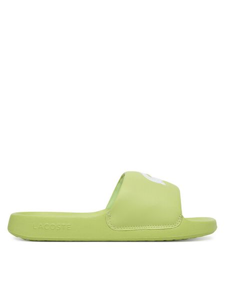 Lacoste Klapki Serve 1.0 51CFA0006 2K8 Zielony. Zielone klapki Lacoste, bez wzorów, ze skóry, bez obcasa. Za 168.99 zł.