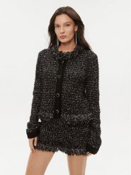 TWINSET Marynarka 232TT3360 Czarny Regular Fit. Czarne marynarki i żakiety Twinset, s, bez wzorów, z syntetyku. Za 839.99 zł.