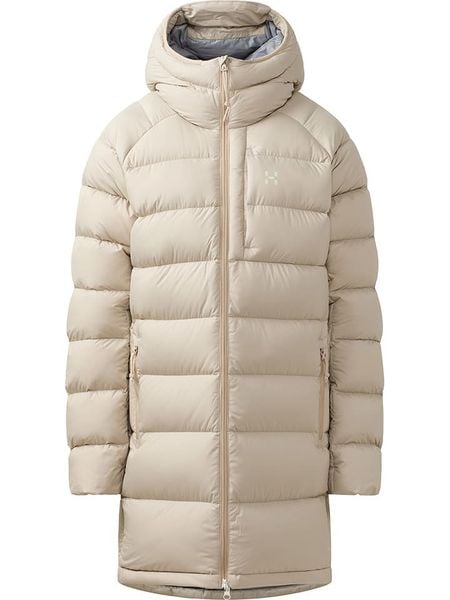 Haglöfs Płaszcz puchowy "Rosson Down" w kolorze beżowym rozmiar: XS. Brązowe płaszcze Haglöfs, xs, bez wzorów, z puchu, bez kaptura. Za 964.11 zł.