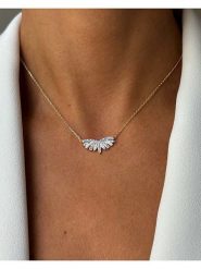 DI GIORGIO Pozłacany naszyjnik z elementem ozdobnym - dł. 40 cm rozmiar: onesize. Niebieskie naszyjniki DI GIORGIO, z cyrkonią, pozłacane. Za 108.99 zł.