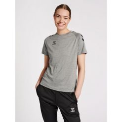 Koszulka damska Hummel Core Poly. Szare koszulki sportowe Hummel, bez wzorów, bez ramiączek, do piłki ręcznej. Za 106.00 zł.