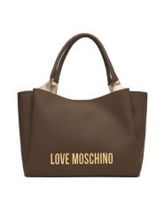 LOVE MOSCHINO Torebka JC4107PP1OKD0203 Brązowy. Brązowe torebki klasyczne Love Moschino, bez wzorów, ze skóry, bez dodatków. Za 1,049.00 zł.