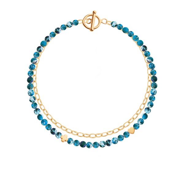 Bransoletka Love and Luck. Niebieskie bransoletki Lilou, pozłacane. Za 324.40 zł.