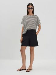 Someday Bluza "Umila" w kolorze biało-czarnym rozmiar: M. Białe bluzy someday., m, bez wzorów, z bawełny, bez kaptura. Za 130.99 zł.