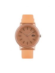 Lacoste Zegarek 12.12 2001361 Pomarańczowy. Brązowe, analogowe zegarki Lacoste. Za 399.99 zł.