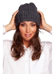 Be Wear Czapka w kolorze antracytowym rozmiar: onesize. Czarne czapki Be Wear, bez wzorów, z materiału. Za 82.95 zł.