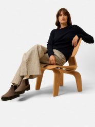 Just Cashmere Kaszmirowy sweter "Abigail" w kolorze granatowym rozmiar: L. Niebieskie swetry Just Cashmere, l, bez wzorów, z kaszmiru, bez ramiączek. Za 334.54 zł.