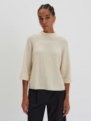 Someday Sweter w kolorze beżowym rozmiar: 36. Brązowe swetry someday., bez wzorów, z wełny, bez ramiączek. Za 267.92 zł.