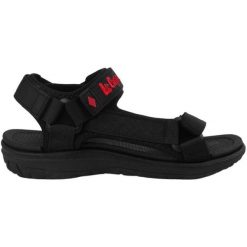 Sandały Lee Cooper LCW-24-34-2615LA czarne. Czarne sandały bez wzorów, z otwartym noskiem, bez obcasa, bez zapięcia. Za 189.25 zł.