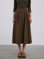 BGN Spódnica w kolorze brązowym rozmiar: 40. Brązowe spódnice BGN, na imprezę, bez wzorów, maxi. Za 162.11 zł.