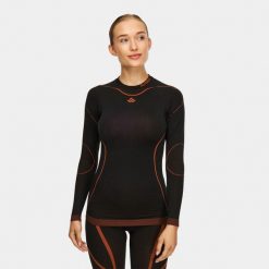 Bluza termoaktywna damska Alpinus Lillehammer. Czarne bluzy Alpinus, s, bez wzorów, bez kaptura. Za 159.00 zł.