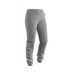 Spodnie dresowe damskie Domyos Gym & Pilates 500 Slim. Szare spodnie dresowe NYAMBA, s, bez wzorów, z bawełny, z podwyższonym stanem, na fitness i siłownię. Za 89.99 zł.