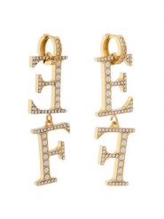 Elisabetta Franchi Kolczyki OR-17K-52E2-V260 Złoty. Żółte kolczyki Elisabetta Franchi, metalowe. Za 789.99 zł.