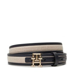 Pasek Damski Tommy Hilfiger. Niebieskie paski TOMMY HILFIGER, bez wzorów. Za 229.99 zł.