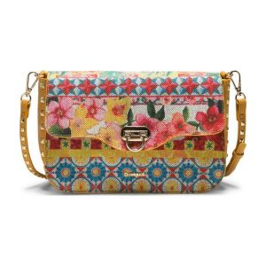 Desigual Torebka Damska Little Amorgo Żółta. Torby na ramię Desigual. W wyprzedaży za 186.00 zł.