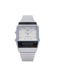 Casio Zegarek AQ-800E-7AEF Srebrny. Szare, analogowe zegarki Casio, srebrne. Za 269.99 zł.