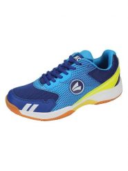 Jako Buty sportowe "Ace" w kolorze niebieskim rozmiar: 37. Niebieskie obuwie sportowe JAKO, bez wzorów, z materiału, bez zapięcia. Za 87.81 zł.