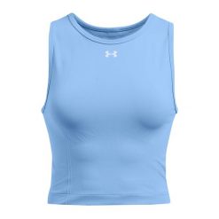Tank top treningowy damski Under Armour Vanish Seamless. Niebieskie topy Under Armour, s, bez wzorów, bez kołnierzyka, bez ramiączek. Za 165.30 zł.