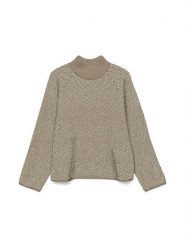 Vero Moda Sweter w kolorze beżowym rozmiar: XS. Brązowe swetry Vero Moda, xs, bez wzorów, bez ramiączek. Za 100.99 zł.