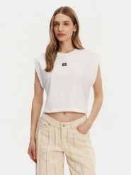 Noisy May T-Shirt Speedy 27033493 Biały Regular Fit. Białe t-shirty Noisy may, l, bez wzorów, z bawełny, bez kołnierzyka, bez ramiączek. Za 59.99 zł.