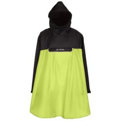 Poncho VAUDE Valero. Żółte kurtki sportowe Vaude, bez wzorów, bez kaptura, rowerowe. Za 325.60 zł.