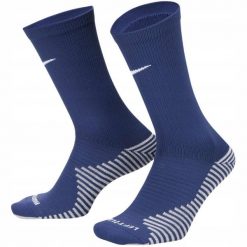 Skarpety Piłkarskie Unisex Dla Dorosłych Strike DriFIT. Niebieskie skarpety Nike, bez wzorów. Za 65.99 zł.