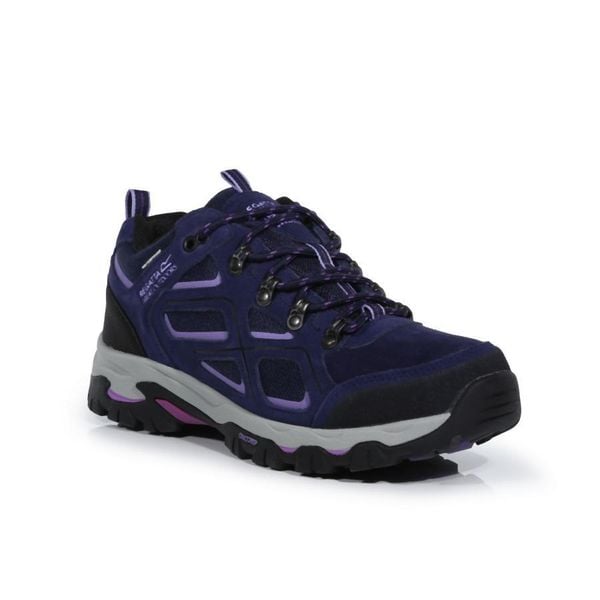 Buty trekkingowe damskie Regatta Tebay Low. Niebieskie trekkingi Regatta, z materiału, trekkingowe. Za 336.16 zł.