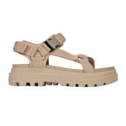 Sandały Palladium Pallacruise Strap beżowe. Brązowe sandały Palladium, bez wzorów, z tkaniny, bez obcasa, bez zapięcia. Za 377.40 zł.