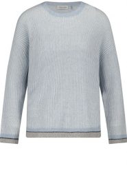 Gerry Weber Sweter w kolorze błękitnym rozmiar: 44. Niebieskie swetry Gerry Weber, bez wzorów, ze splotem, bez ramiączek. Za 171.68 zł.