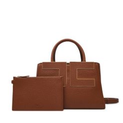 Torebka Elisabetta Franchi. Brązowe torebki klasyczne Elisabetta Franchi, bez wzorów, bez dodatków. Za 1,879.00 zł.