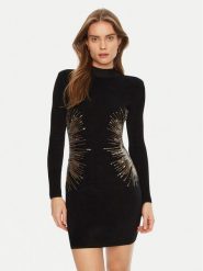 Marciano Guess Sukienka dzianinowa 5RGK67 5806Z Czarny Bodycon Fit. Czarne sukienki Marciano Guess, z aplikacjami, z dzianiny, bez kołnierzyka, bez ramiączek, bodycon. Za 669.99 zł.