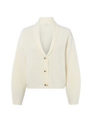 Opus Kardigan damski z zawartością alpaki - Dusena Kobiety biały wypukły wzór tkaniny, S. Białe kardigany Opus, s, bez wzorów, z dzianiny. Za 449.95 zł.