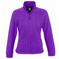 Damska Bluza Polarowa North Fleece Jacket. Fioletowe bluzy SOL'S, na zimę, m, bez wzorów, z polaru, bez kaptura. Za 131.99 zł.